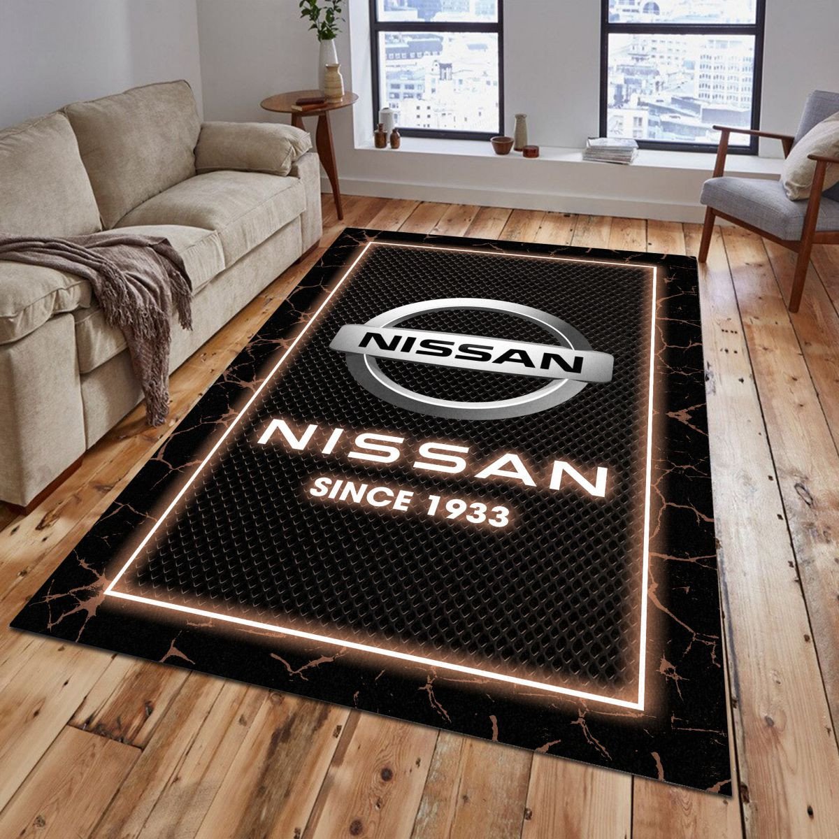 Nissan 03 Teppich - Teppich mit Automotiv-Motiv