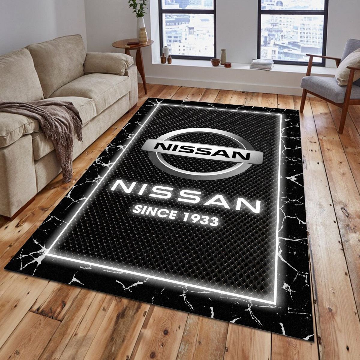 Nissan 06 Teppich - Teppich mit Automotiv-Motiv