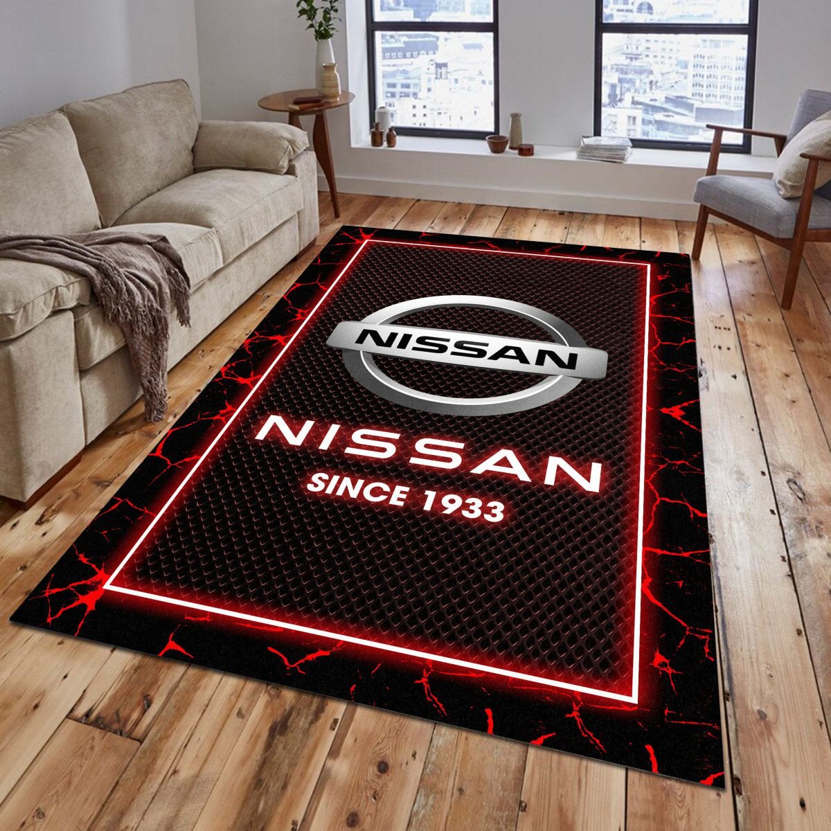 Nissan Teppich - Teppich mit Automotiv-Motiv