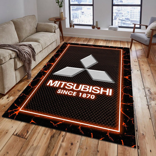 Mitsubishi 07 Teppich - Teppich mit Automotiv-Motiv