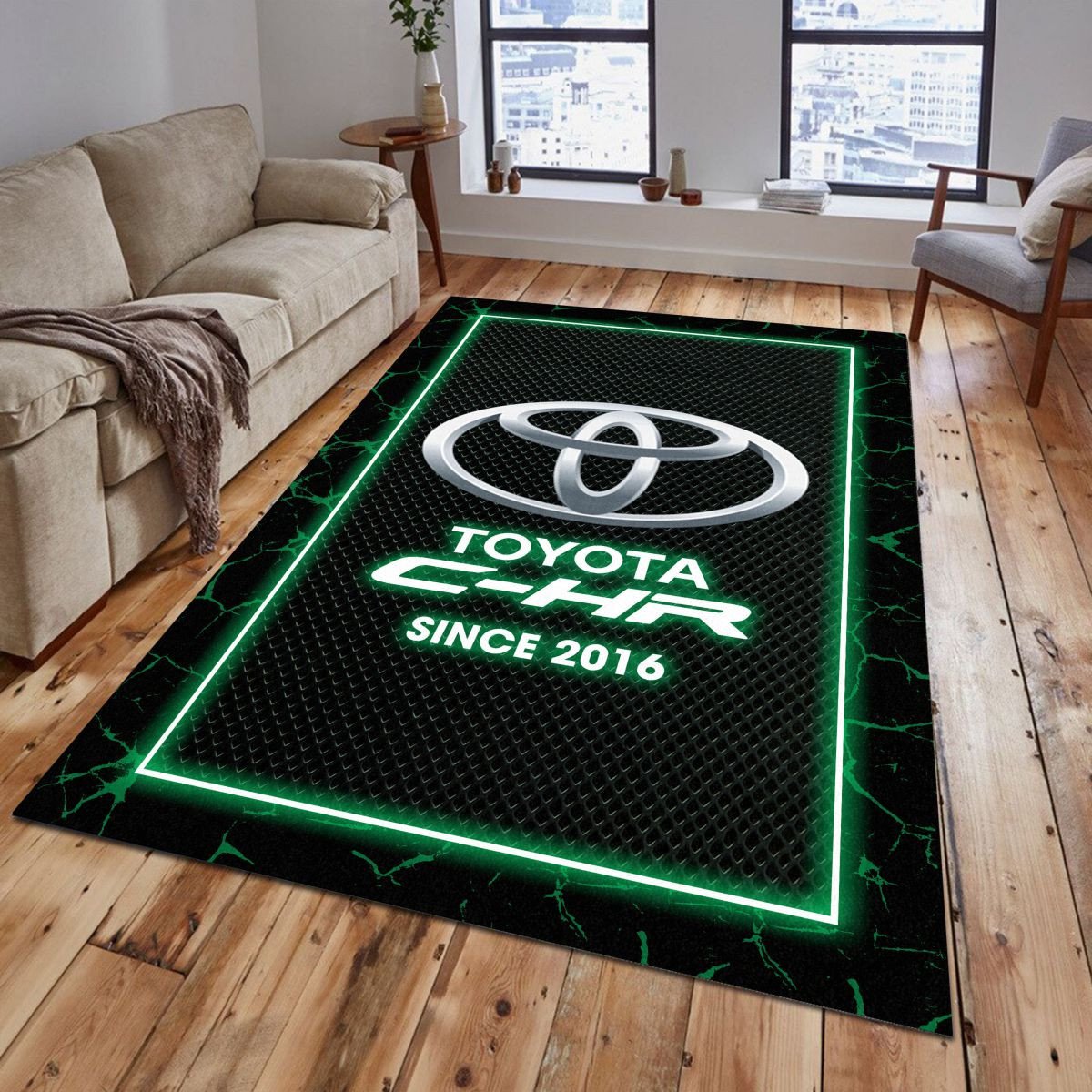 Toyota C-HR 04 Teppich - Teppich mit Automotiv-Motiv
