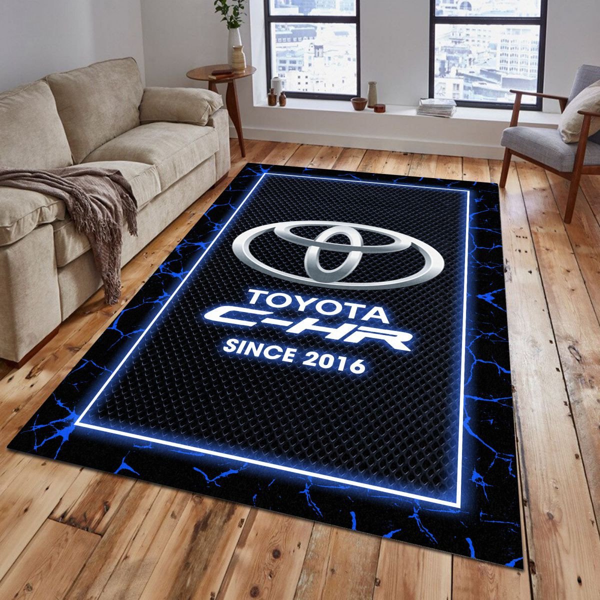 Toyota C-HR 02 Teppich - Teppich mit Automotiv-Motiv