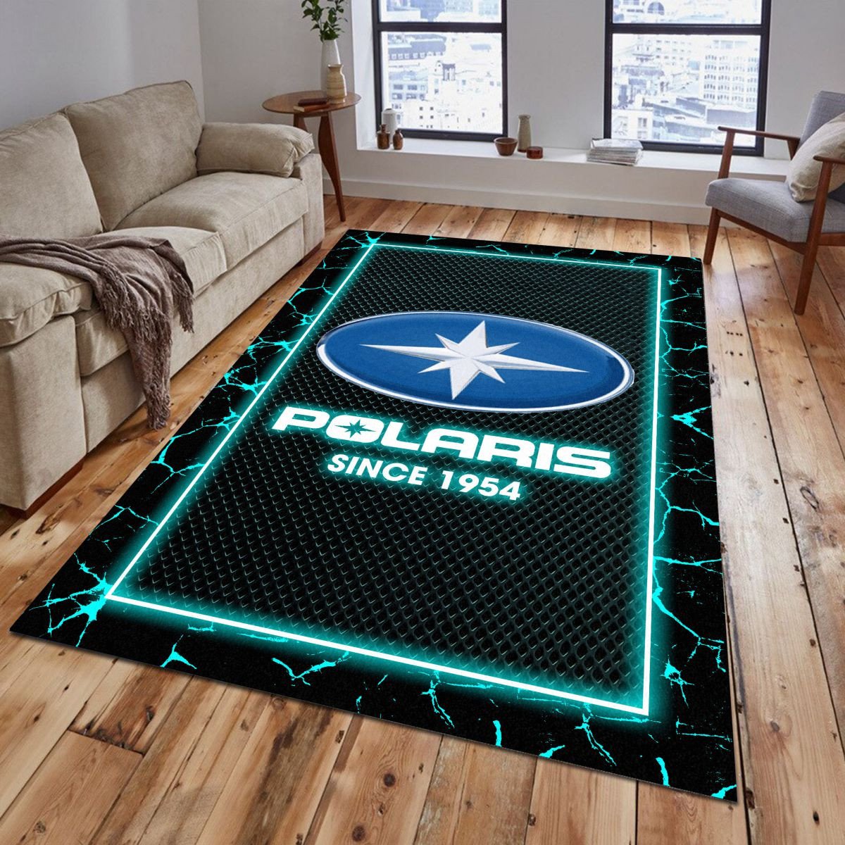 Polaris 04 Teppich - Teppich mit Automotiv-Motiv
