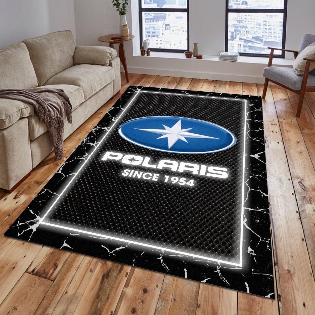 Polaris 06 Teppich - Teppich mit Automotiv-Motiv