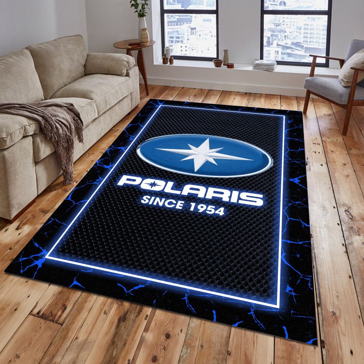 Polaris 02 Teppich - Teppich mit Automotiv-Motiv