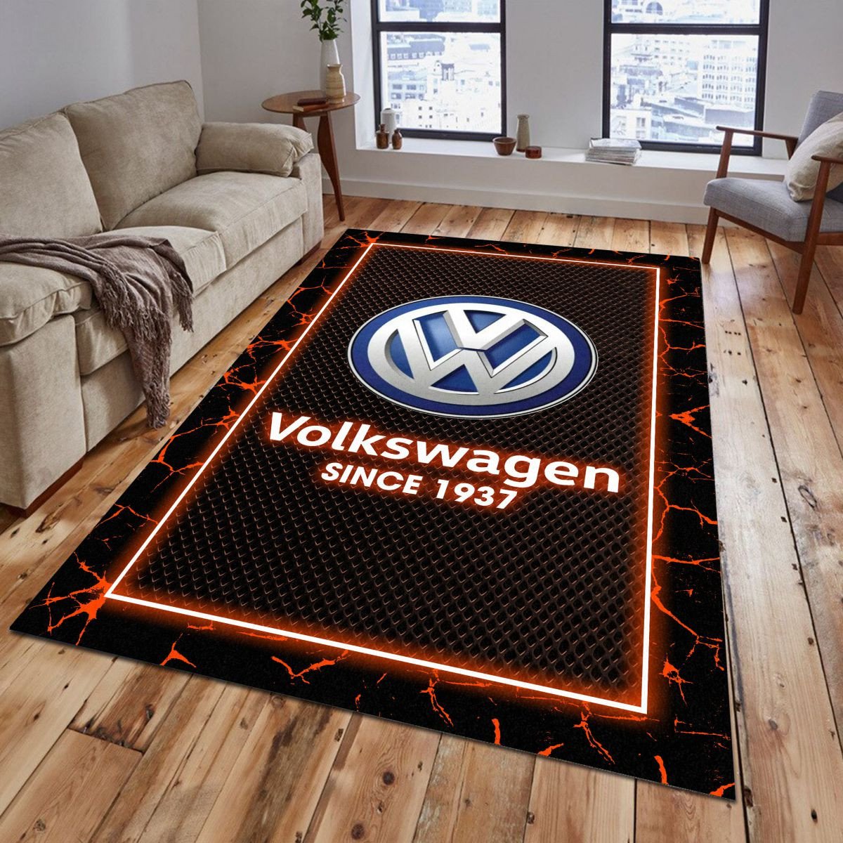 Volkswagen 06 Teppich - Teppich mit Automotiv-Motiv