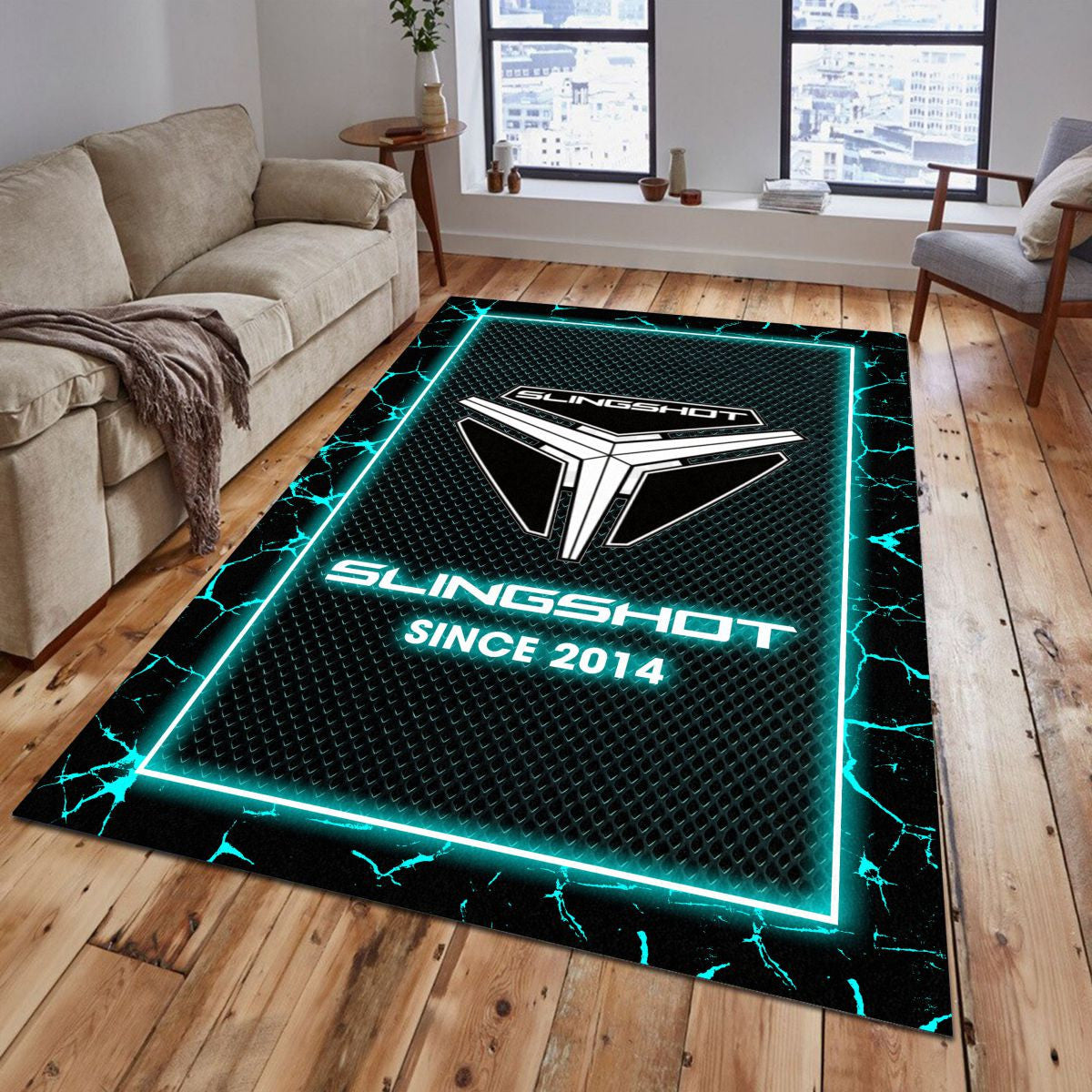 Polaris Slingshot 03 Teppich - Teppich mit Automotiv-Motiv