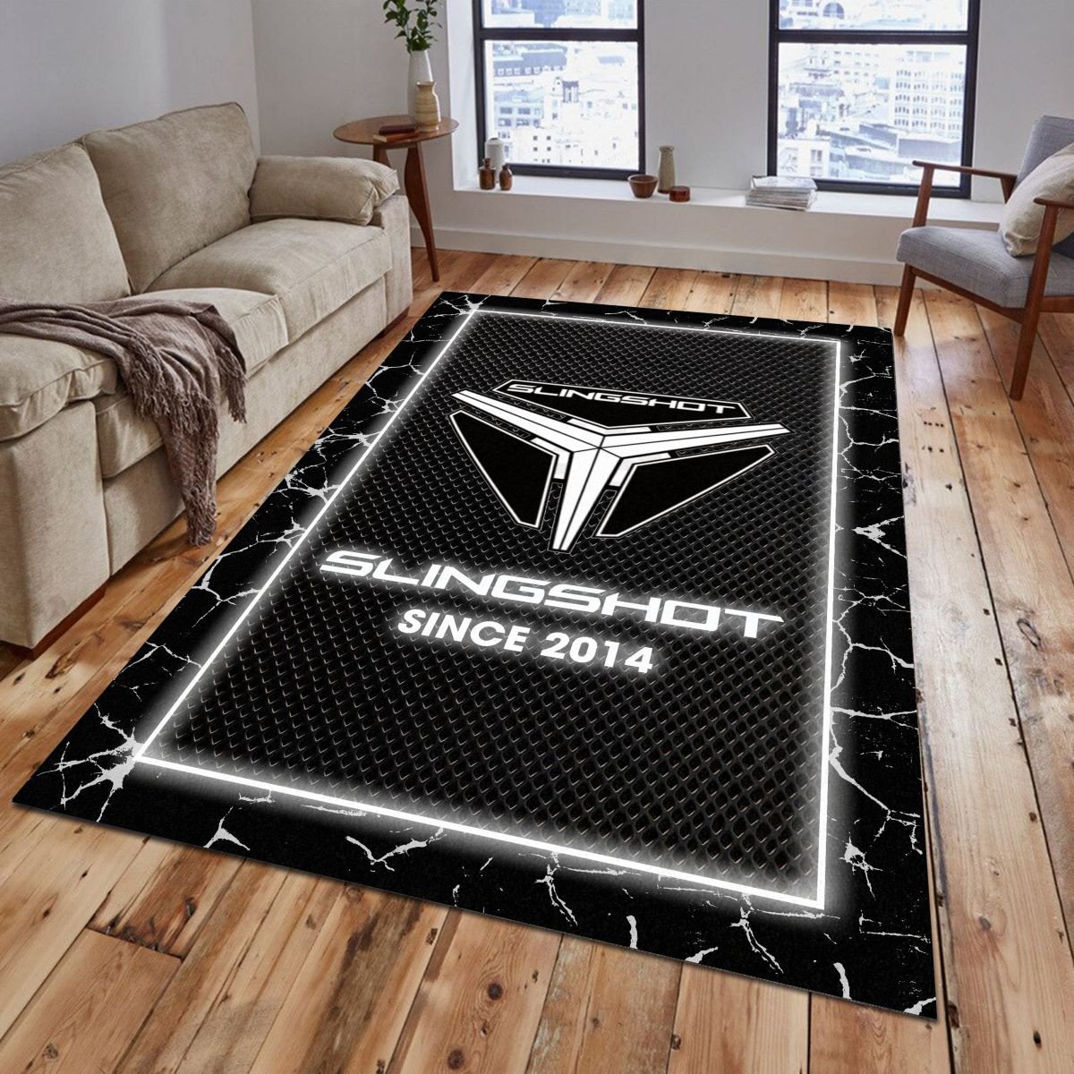 Polaris Slingshot 05 Teppich - Teppich mit Automotiv-Motiv