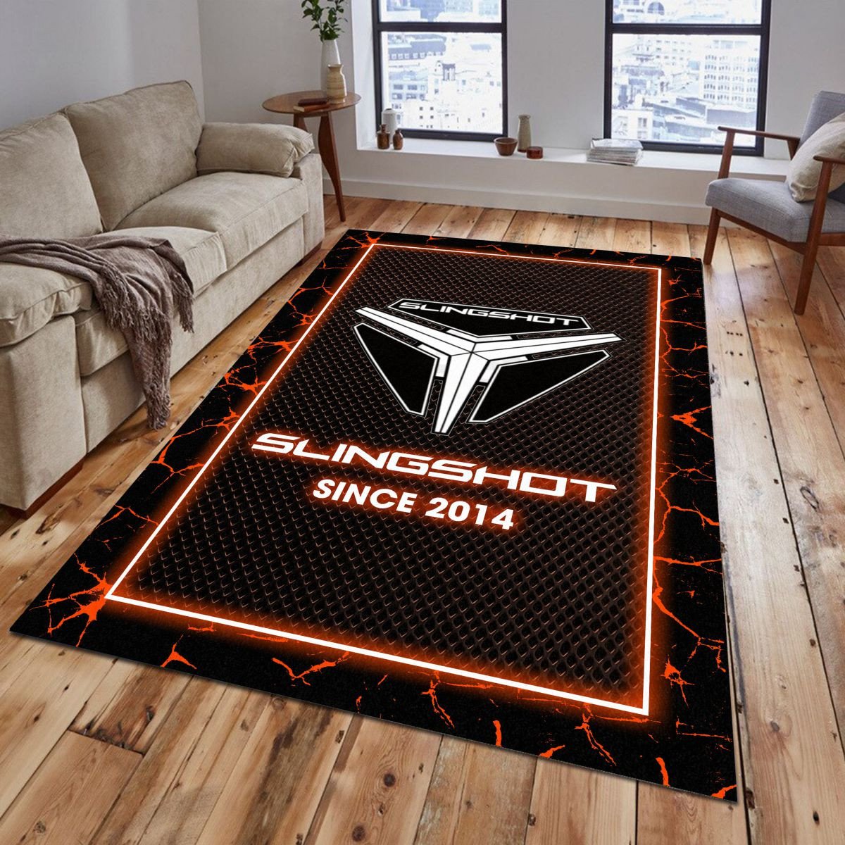 Polaris Slingshot 06 Teppich - Teppich mit Automotiv-Motiv