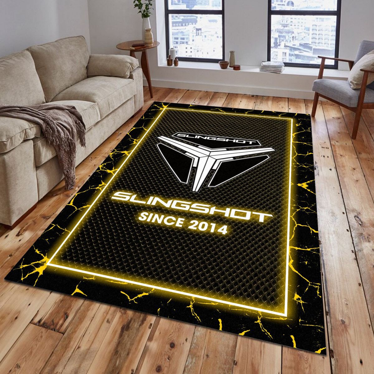 Polaris Slingshot 08 Teppich - Teppich mit Automotiv-Motiv