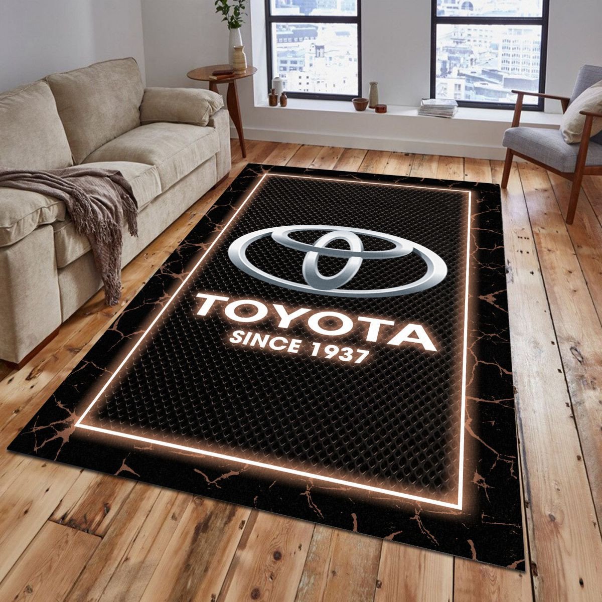Toyota 03 Teppich - Teppich mit Automotiv-Motiv
