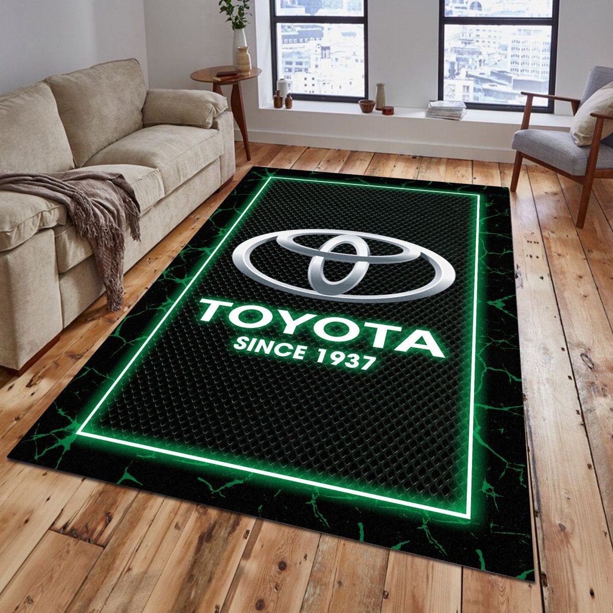 Toyota 05 Teppich - Teppich mit Automotiv-Motiv