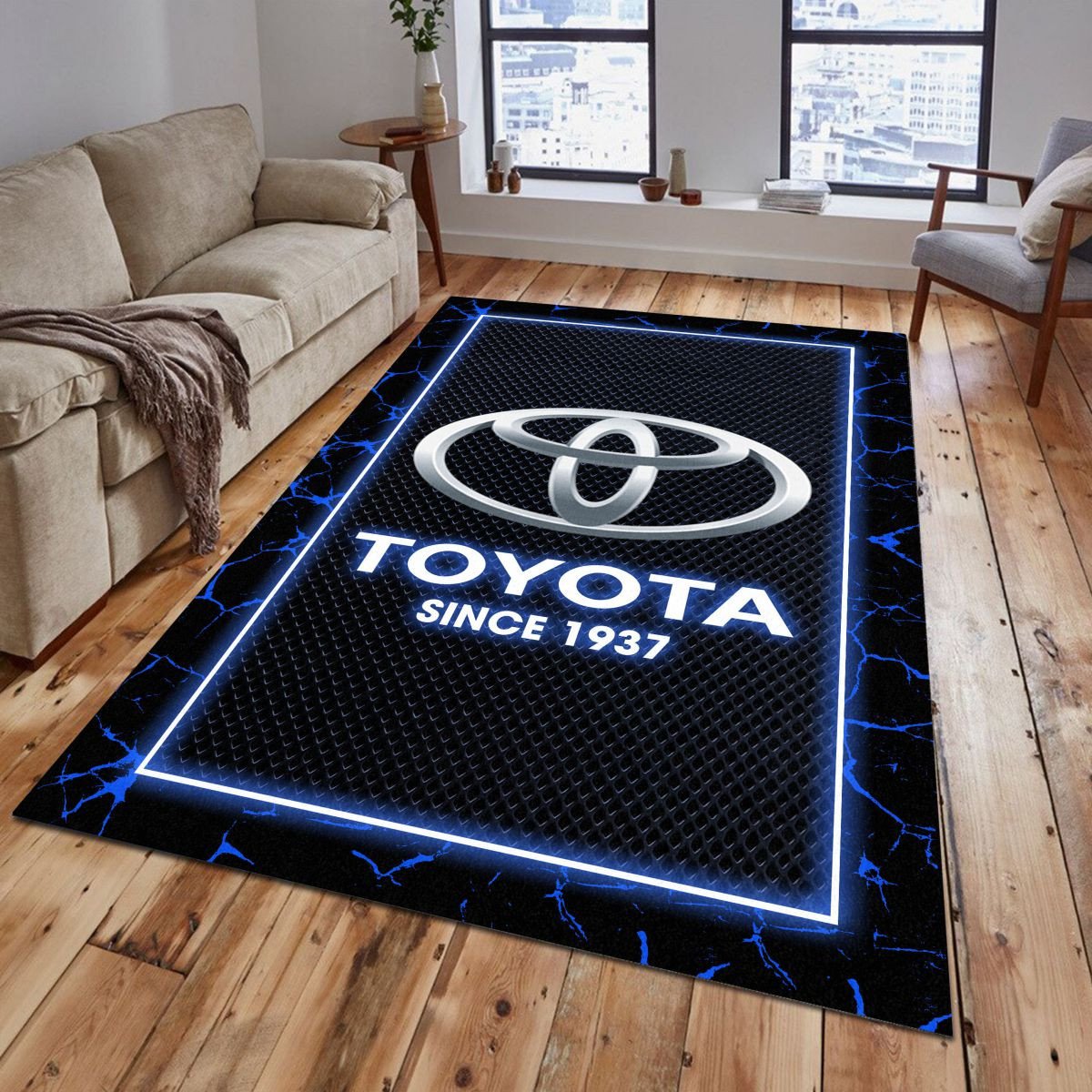 Toyota 02 Teppich - Teppich mit Automotiv-Motiv