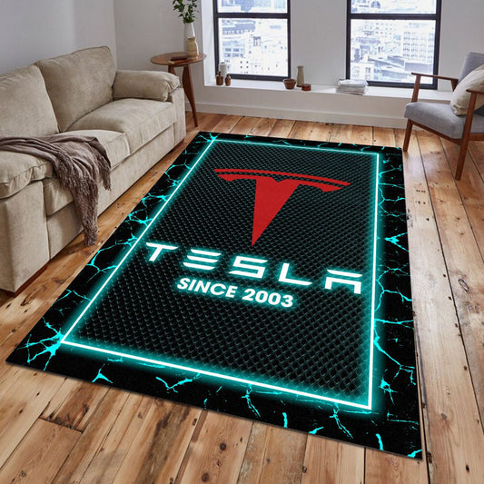 Tesla 04 Teppich - Teppich mit Automotiv-Motiv
