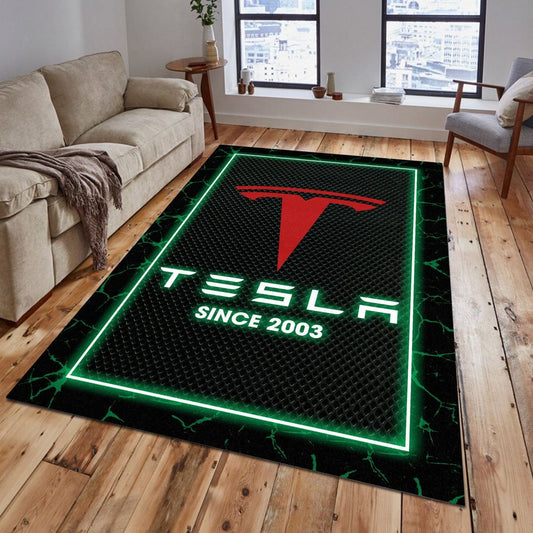 Tesla 05 Teppich - Teppich mit Automotiv-Motiv