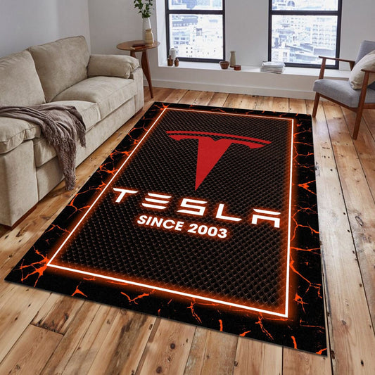 Tesla 06 Teppich - Teppich mit Automotiv-Motiv