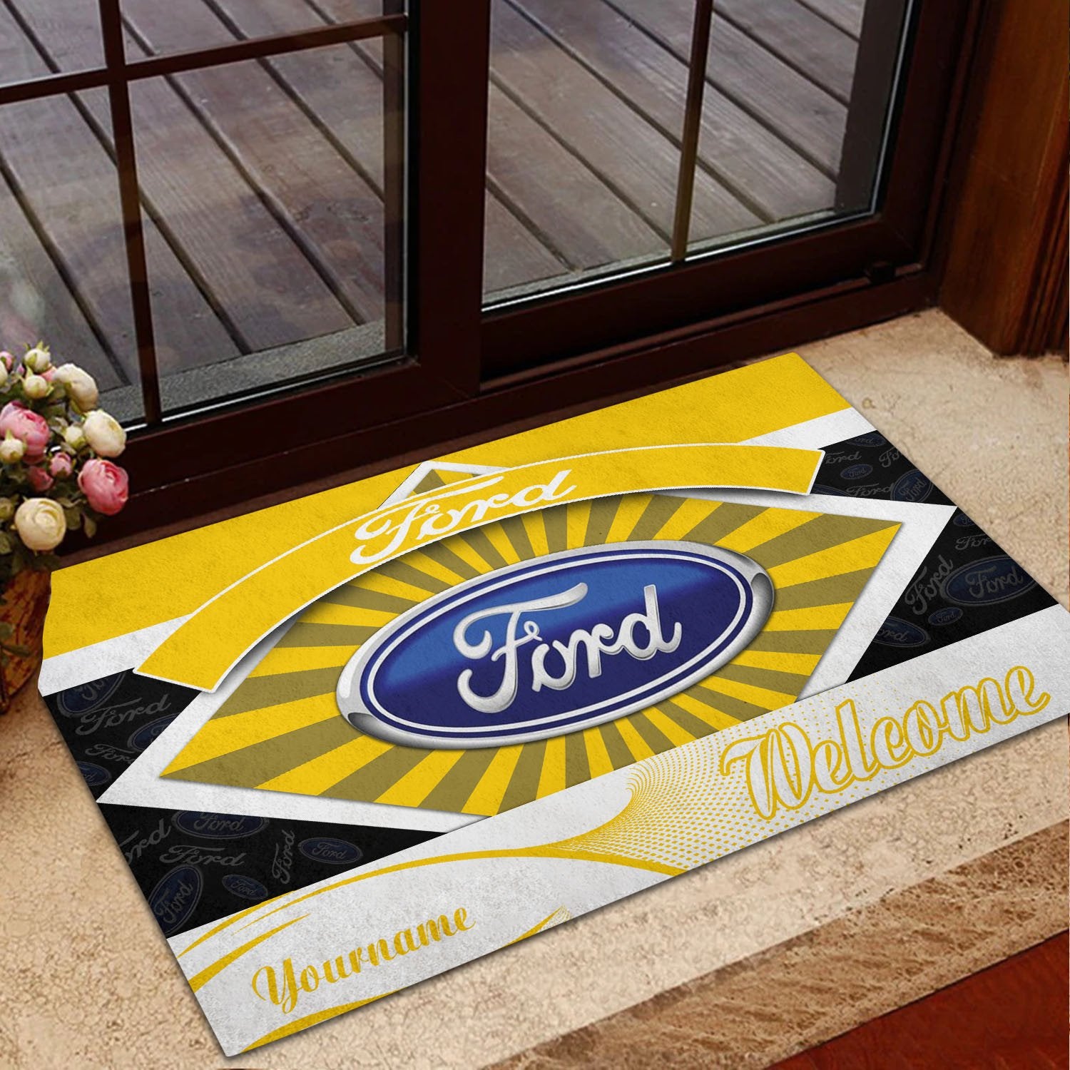 Ford 08 Teppich - Teppich mit Automotiv-Motiv