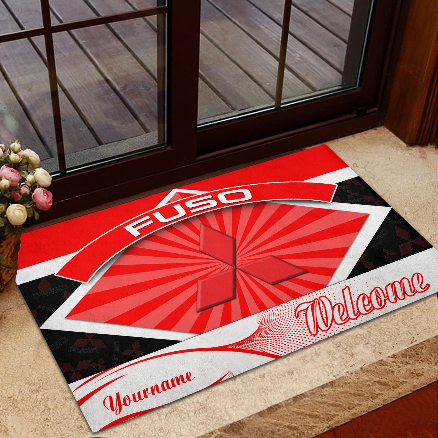 Mitsubishi Fuso 07 Teppich - Teppich mit Automotiv-Motiv