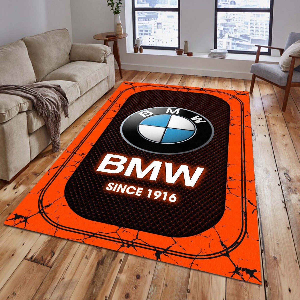 BMW Car 05 Teppich - Teppich mit Automotiv-Motiv