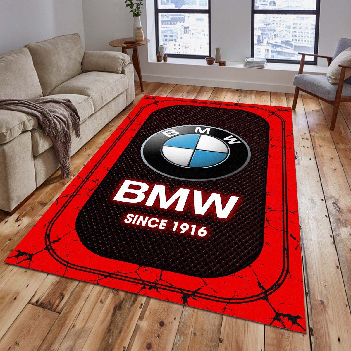 BMW Car 06 Teppich - Teppich mit Automotiv-Motiv
