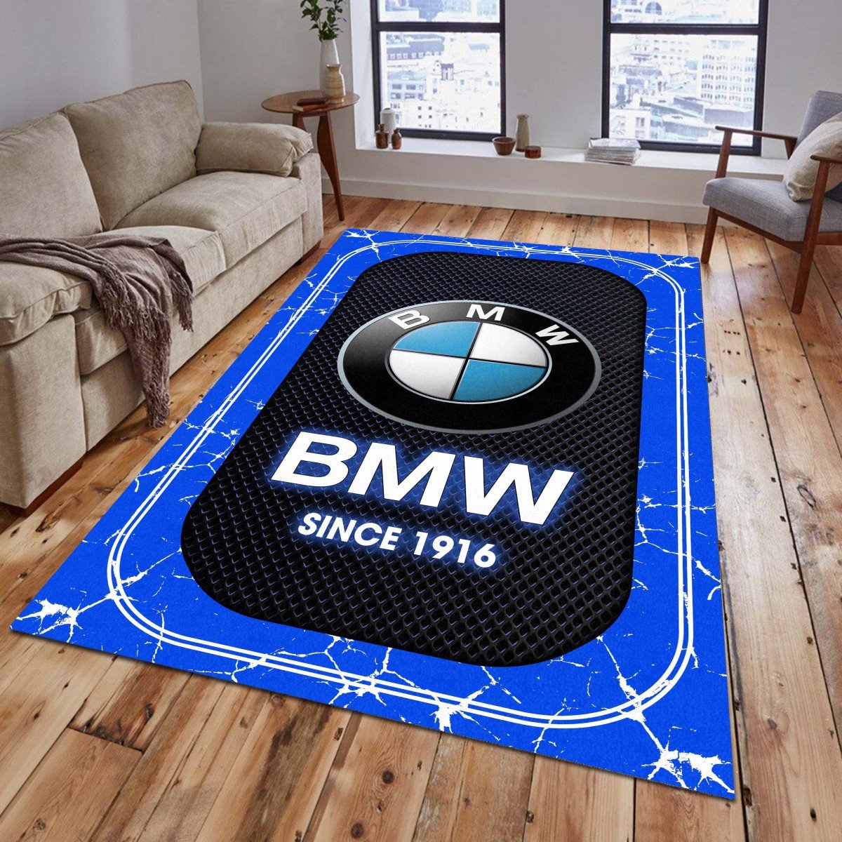 BMW Car Teppich - Teppich mit Automotiv-Motiv