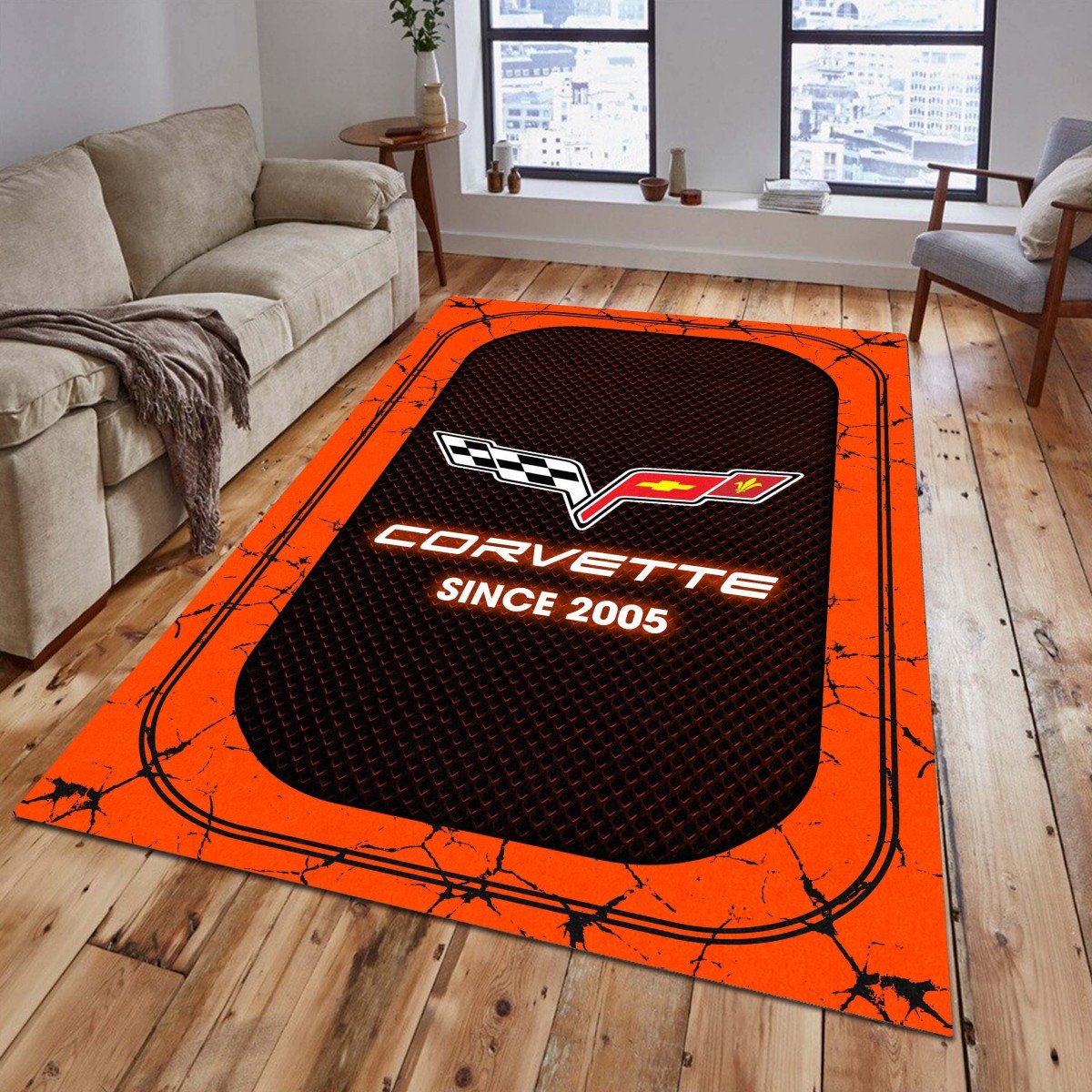 Corvette C6 06 Teppich - Teppich mit Automotiv-Motiv