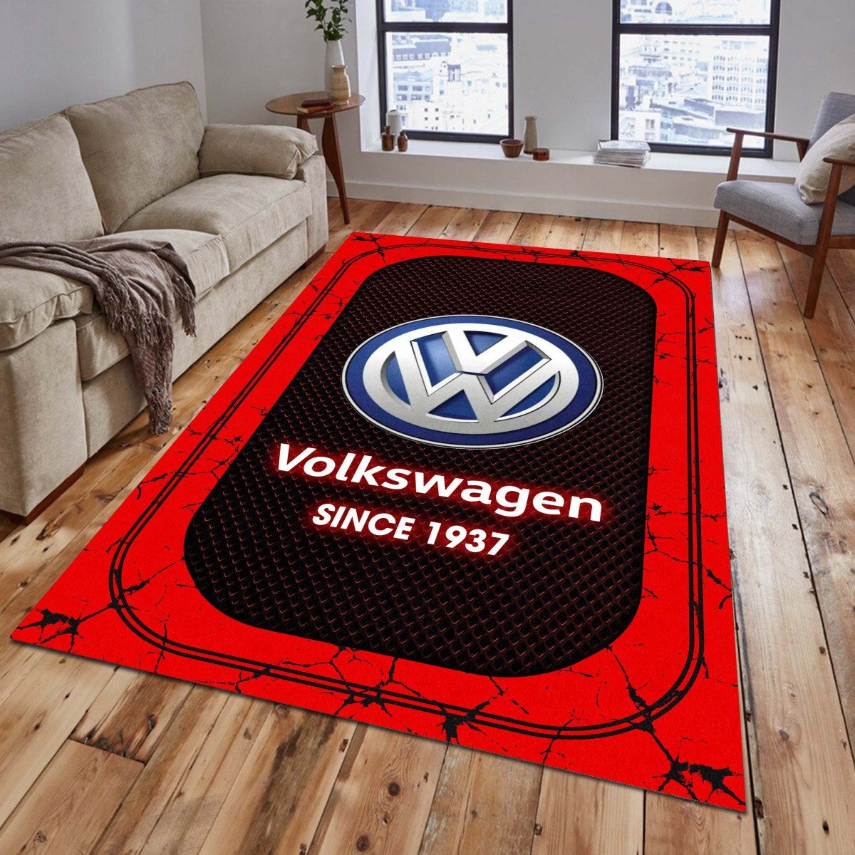 Volkswagen 06 Teppich - Teppich mit Automotiv-Motiv