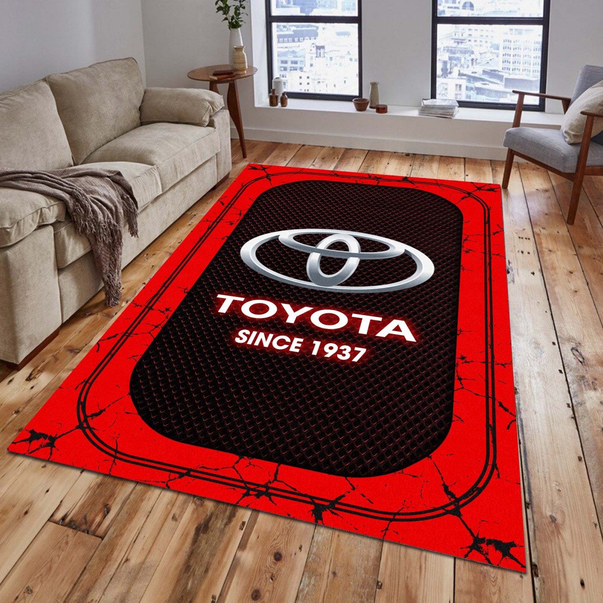 Toyota 07 Teppich - Teppich mit Automotiv-Motiv