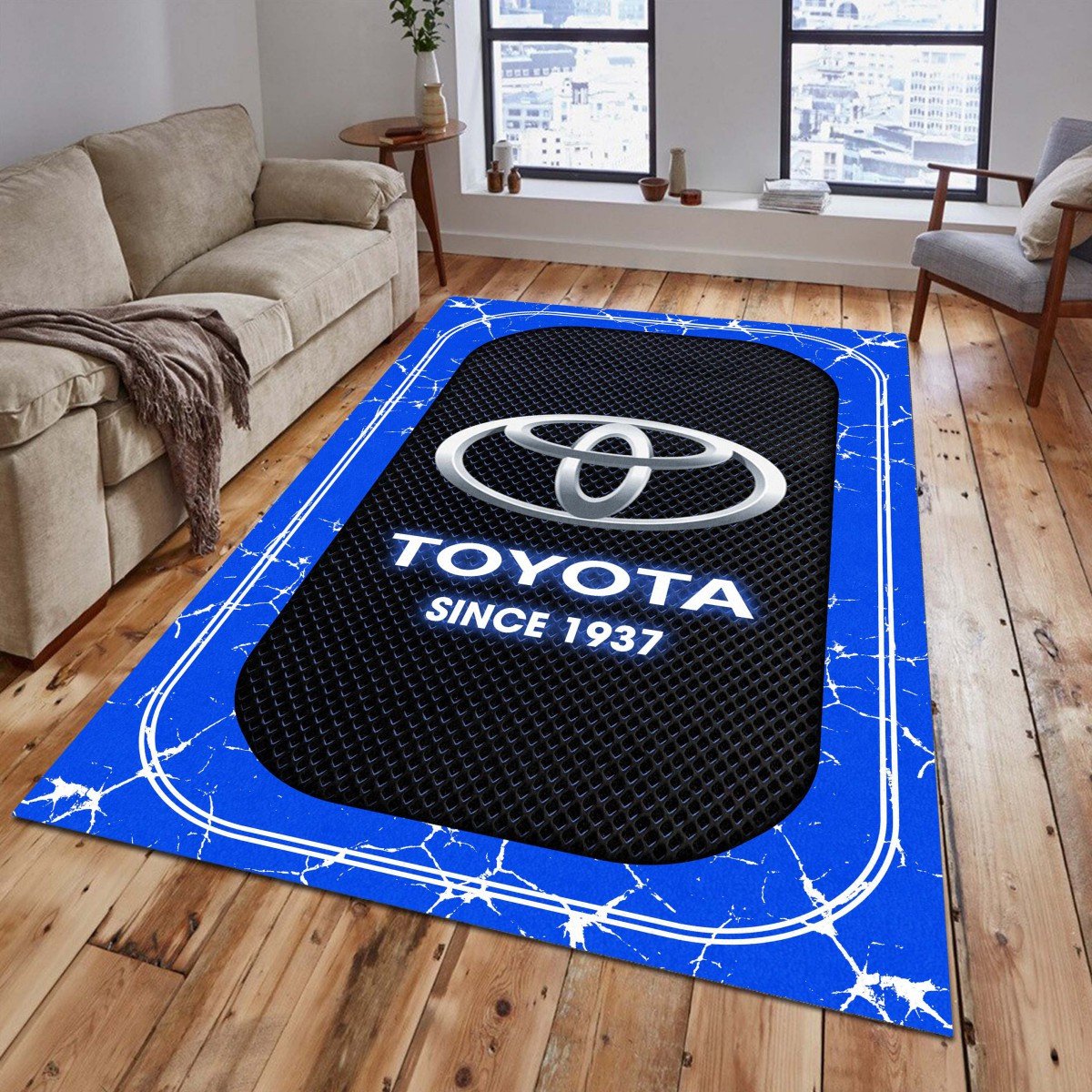 Toyota 02 Teppich - Teppich mit Automotiv-Motiv