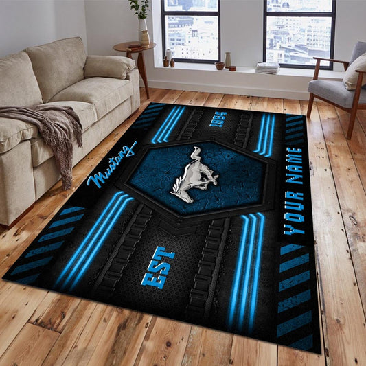 Ford Mustang Teppich 4 - Teppich mit Automotiv-Motiv