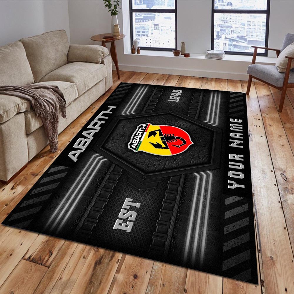 Abarth Teppich 3 - Teppich mit Automotiv-Motiv