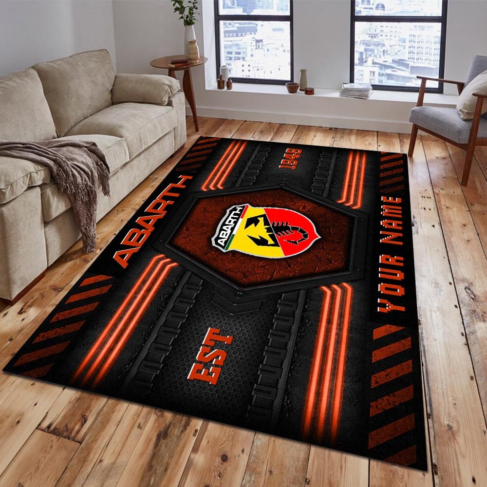 Abarth Teppich 7 - Teppich mit Automotiv-Motiv