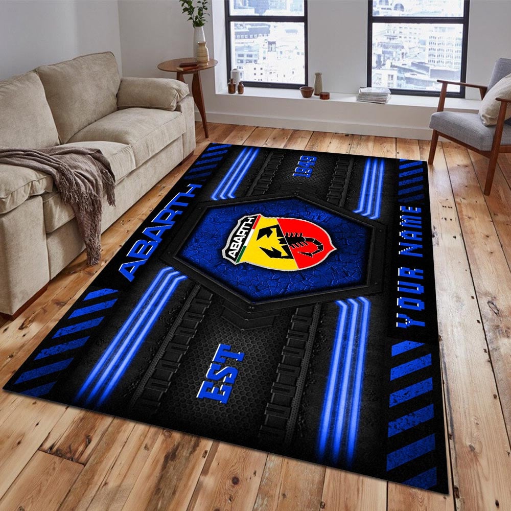 Abarth Teppich 2 - Teppich mit Automotiv-Motiv