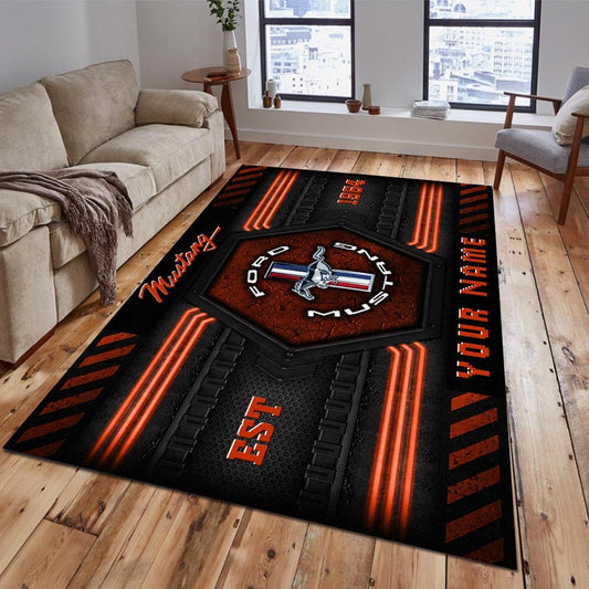 Ford Mustang Teppich 7 - Teppich mit Automotiv-Motiv