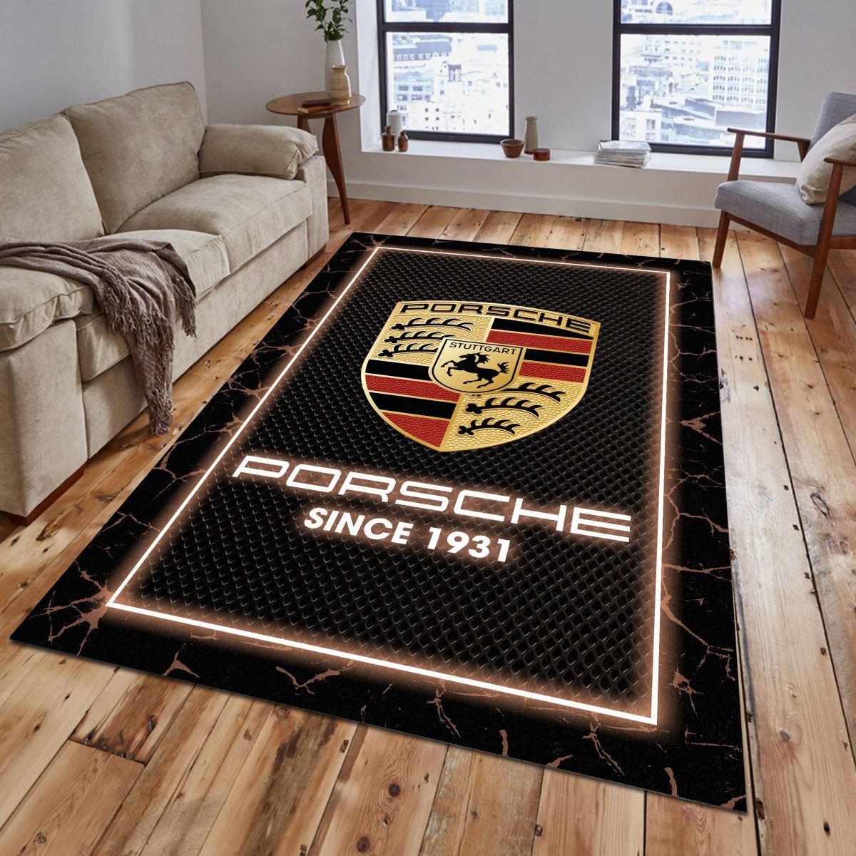 Porsche 03 Teppich - Teppich mit Automotiv-Motiv