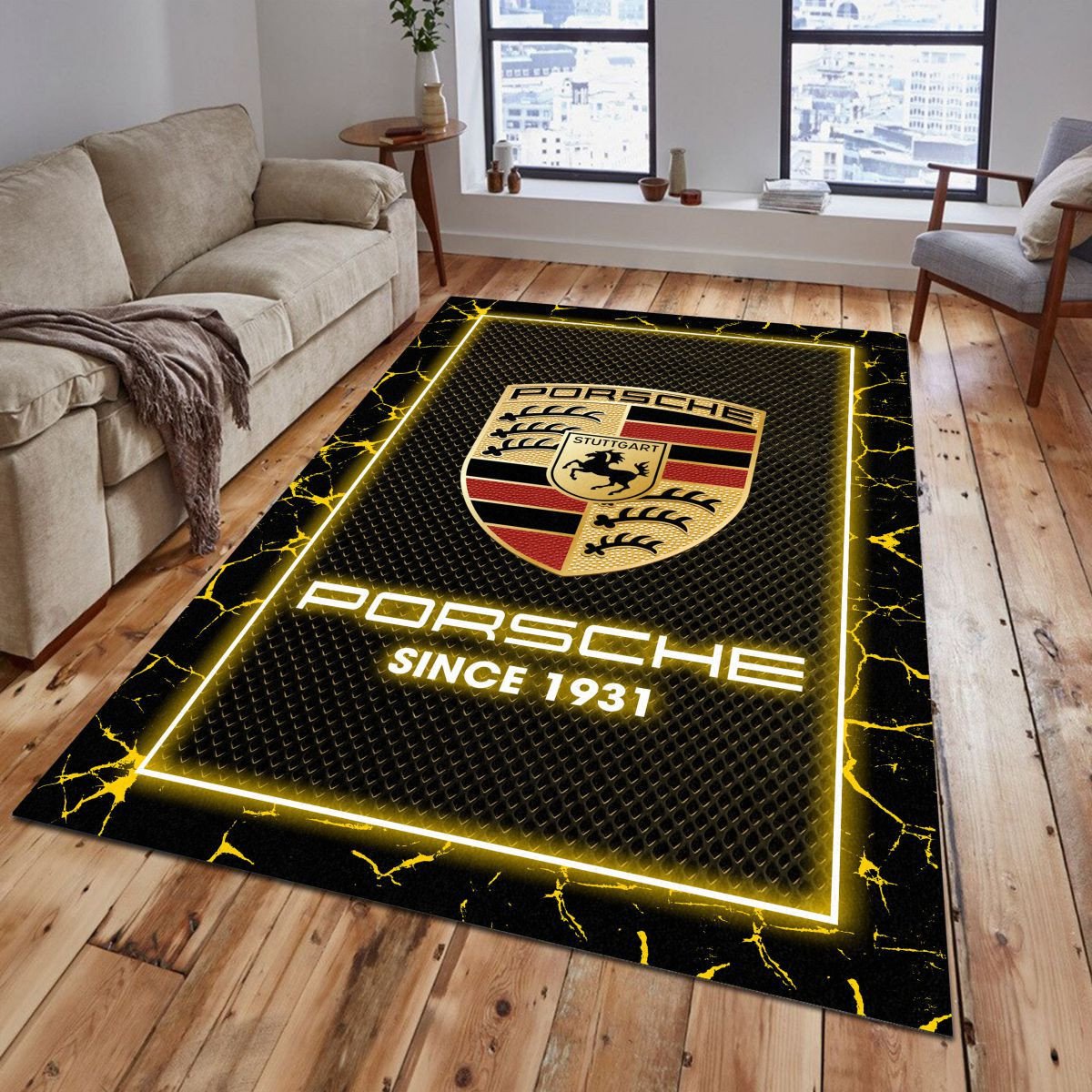 Porsche Teppich - Teppich mit Automotiv-Motiv