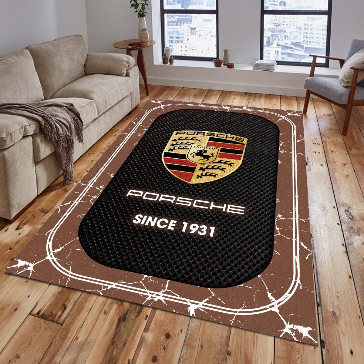 Porsche 03 Teppich - Teppich mit Automotiv-Motiv