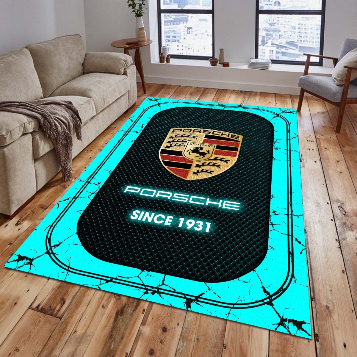 Porsche 04 Teppich - Teppich mit Automotiv-Motiv