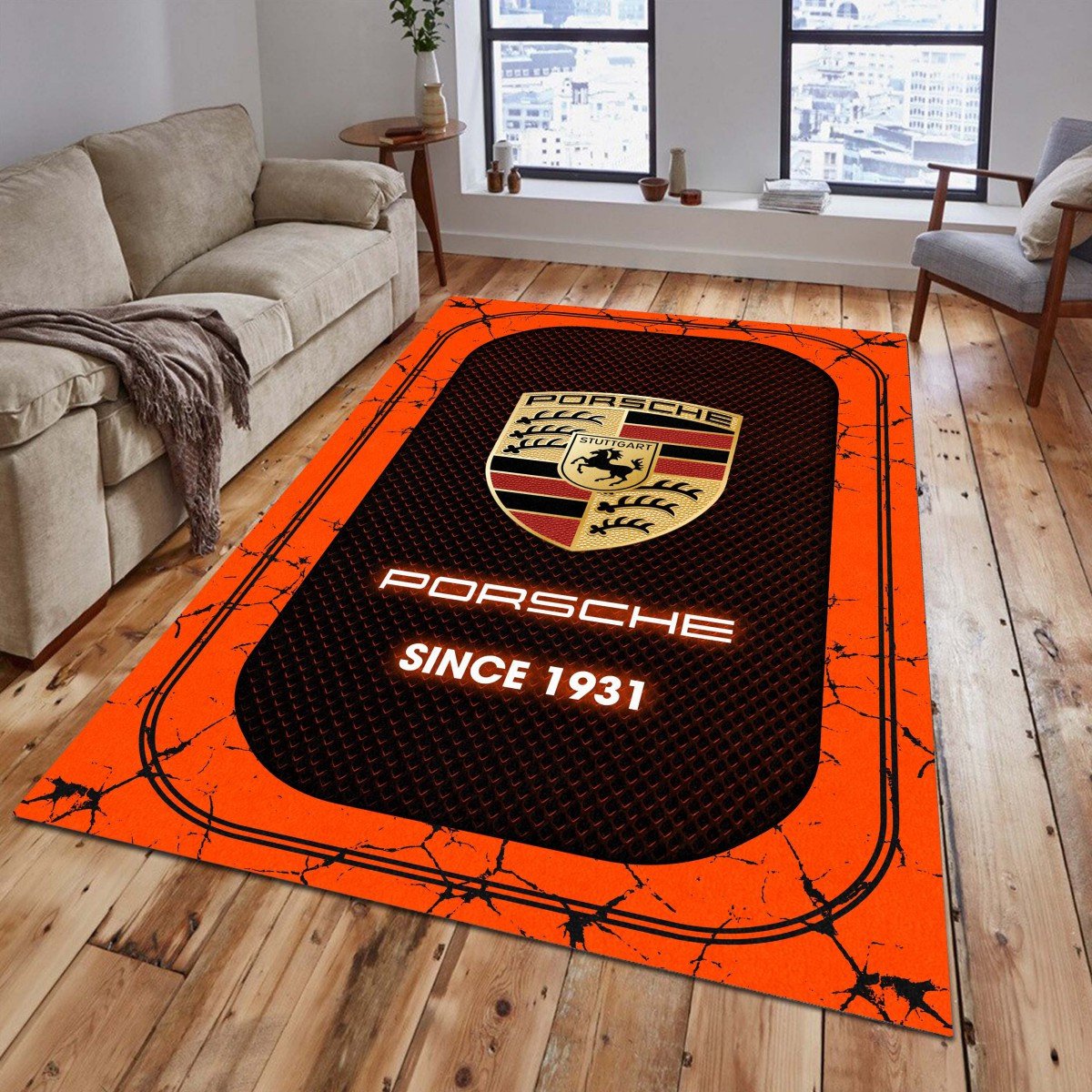 Porsche 06 Teppich - Teppich mit Automotiv-Motiv