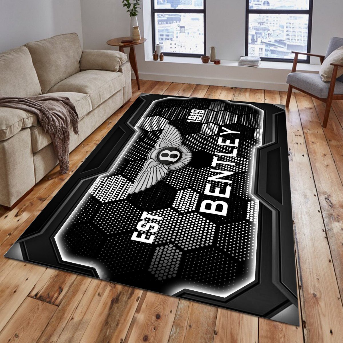Bentley Teppich - Teppich mit Automotiv-Motiv