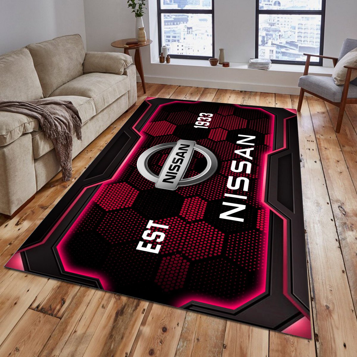 Nissan Teppich - Teppich mit Automotiv-Motiv