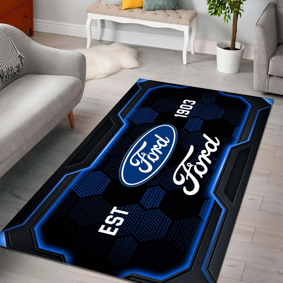 Ford Teppich - Teppich mit Automotiv-Motiv-2