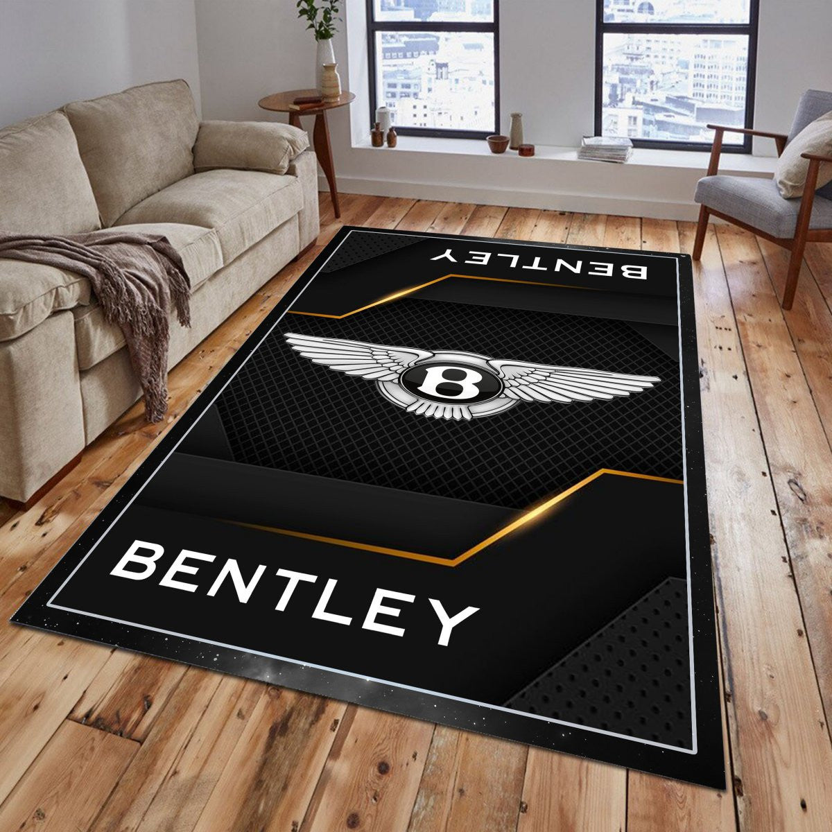 Bentley Teppich - Teppich mit Automotiv-Motiv