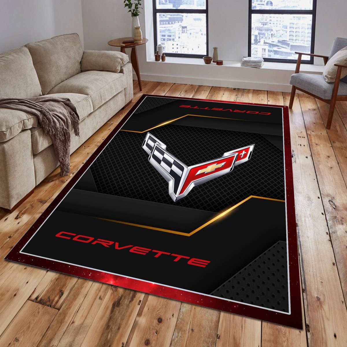 Chevrolet Corvette Teppich - Teppich mit Automotiv-Motiv