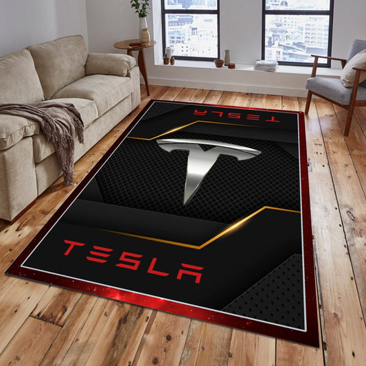 Tesla Teppich - Teppich mit Automotiv-Motiv