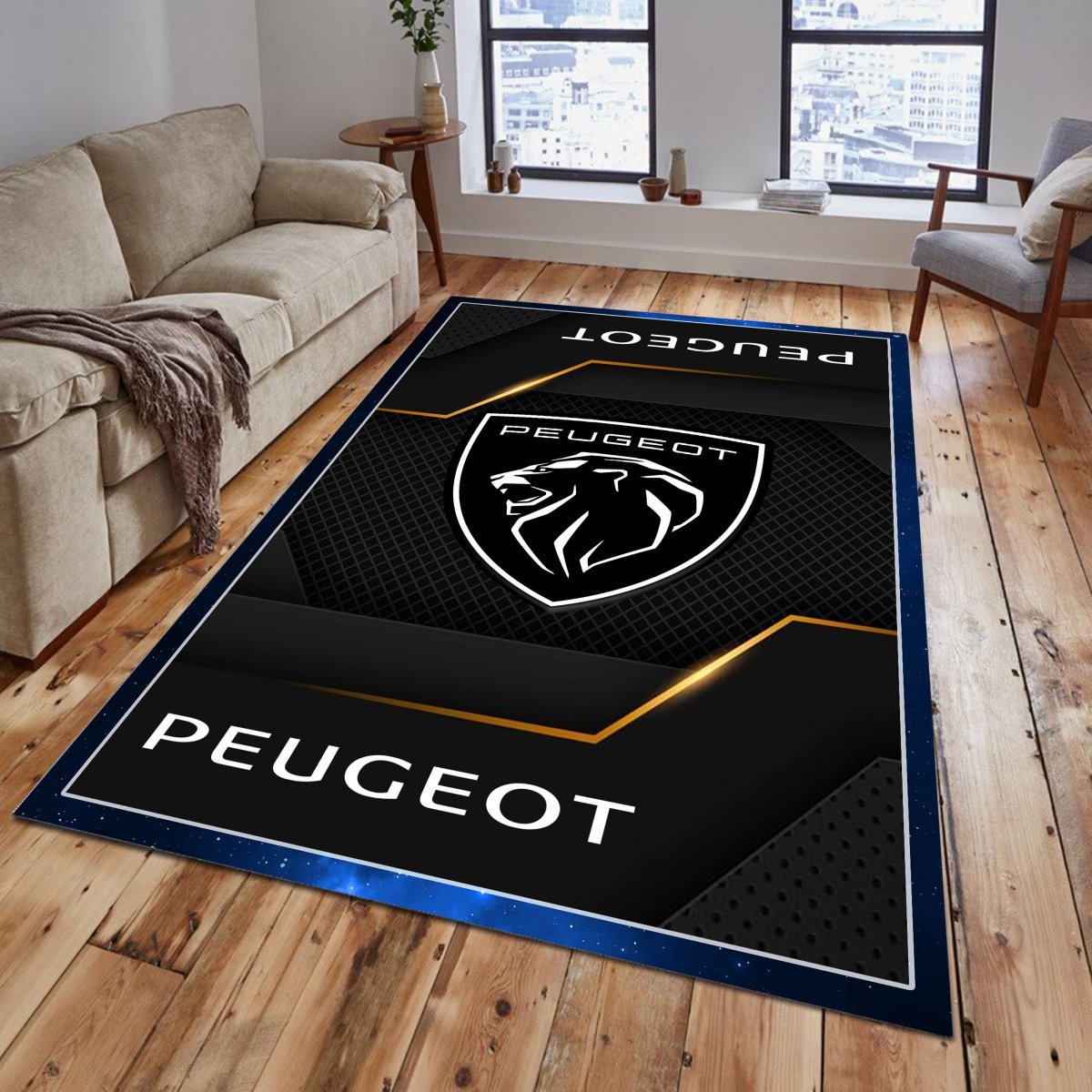 Peugeot Teppich - Teppich mit Automotiv-Motiv