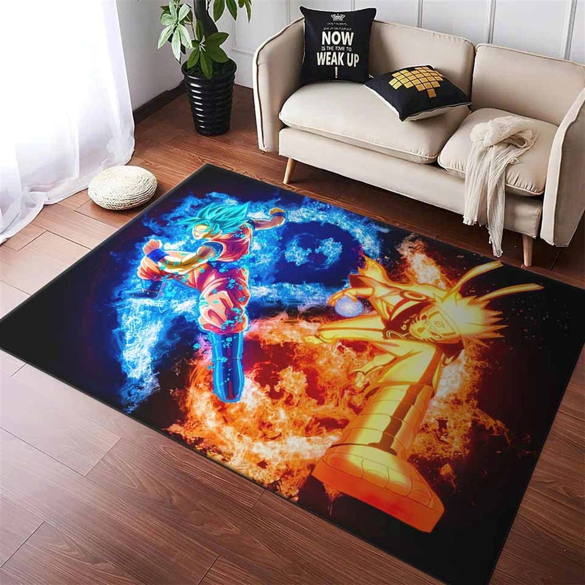 Goku And Naruto Teppich
