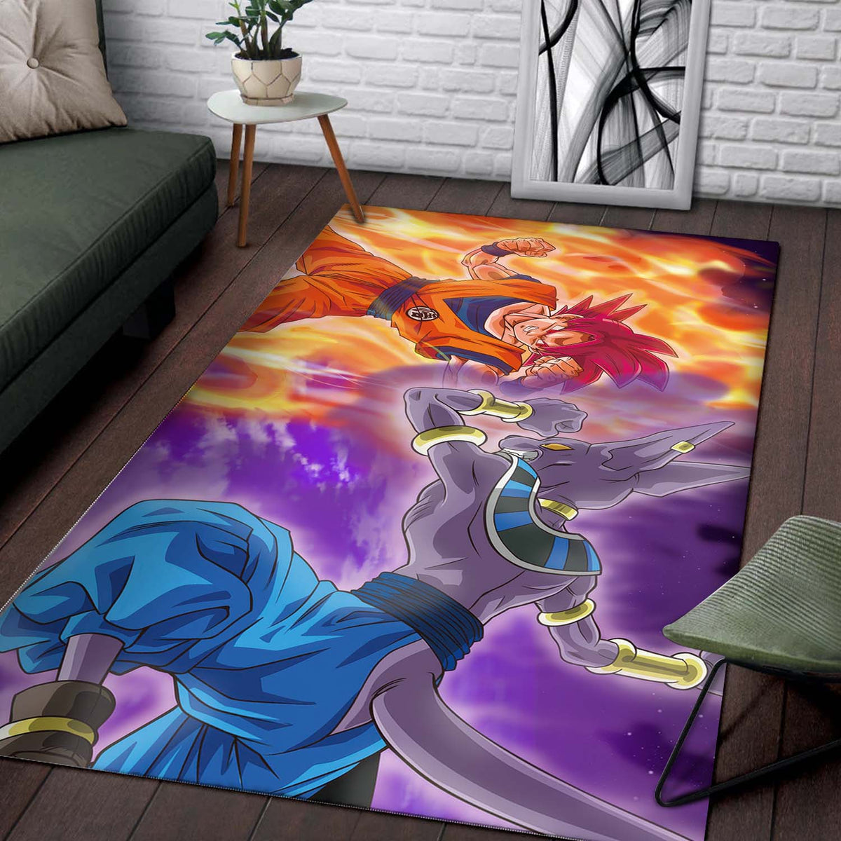Goku Vs Beerus Teppich 2