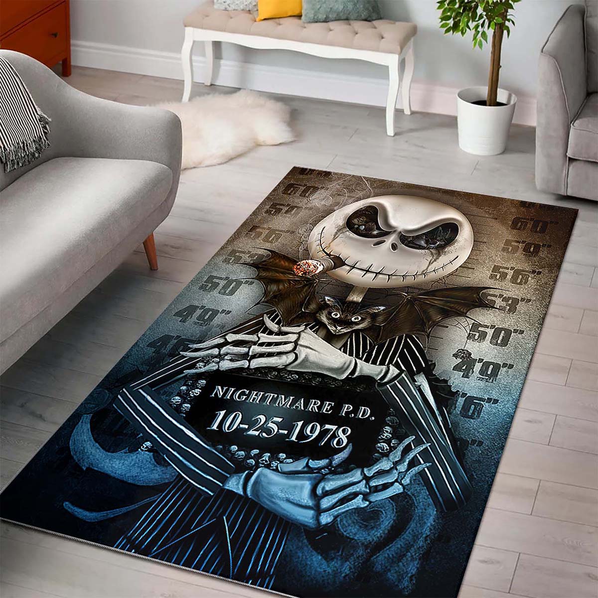 Halloween Special Gift Jack Skellington Teppich 3