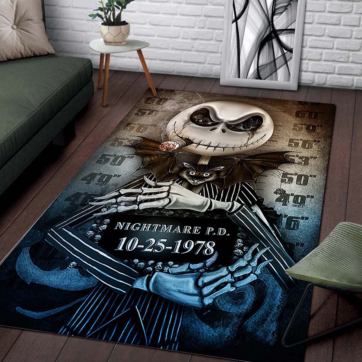 Halloween Special Gift Jack Skellington Teppich 2